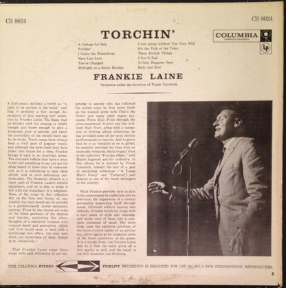 Frankie Laine : Torchin' (LP, Album)