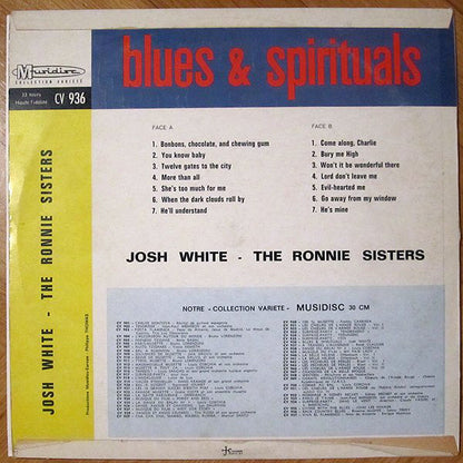 Josh White - The Ronnie Sisters : Blues & Spirituals (LP, Comp, Fli)