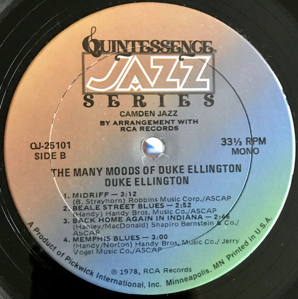 Duke Ellington : The Many Moods Of Duke Ellington (LP, Comp, Mono)