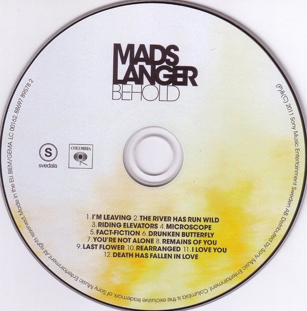 Mads Langer : Behold (CD, Album)