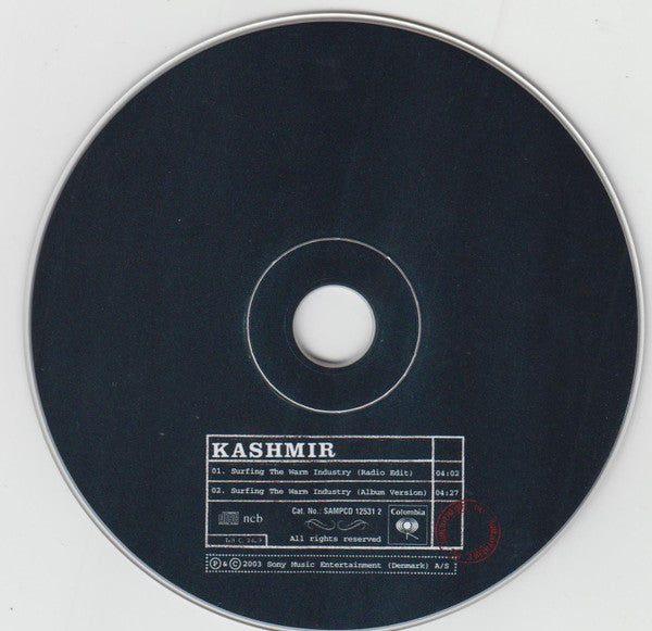 Kashmir (2) : Surfing The Warm Industry (CD, Single, Promo)