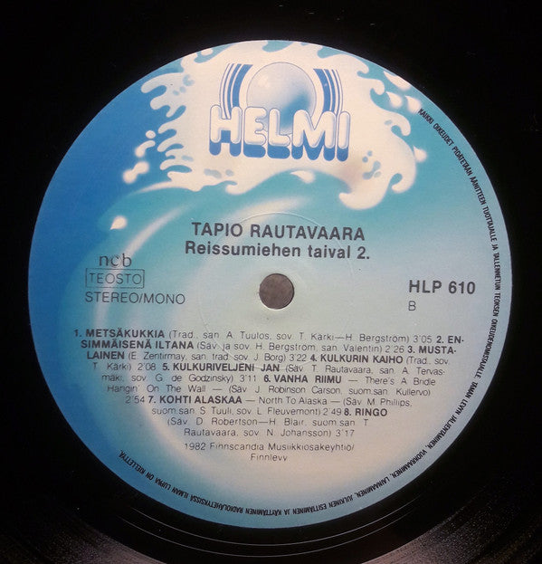 Tapio Rautavaara : Reissumiehen Taival II (2xLP, Comp, Mono, Gat)