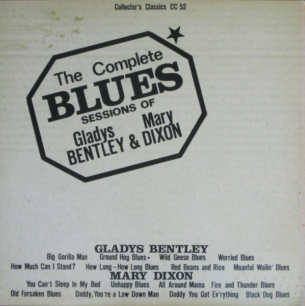 Gladys Bentley & Mary Dixon : The Complete Blues Sessions (LP, Comp)