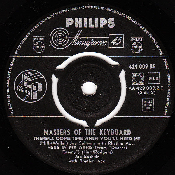 Various : Masters Of The Keyboard (7", EP, Comp)