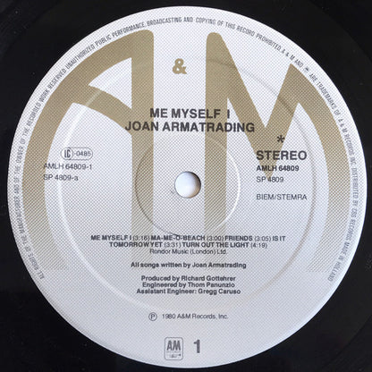 Joan Armatrading : Me Myself I (LP, Album)