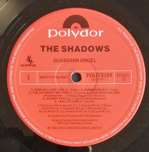 The Shadows : Guardian Angel (LP, Album)