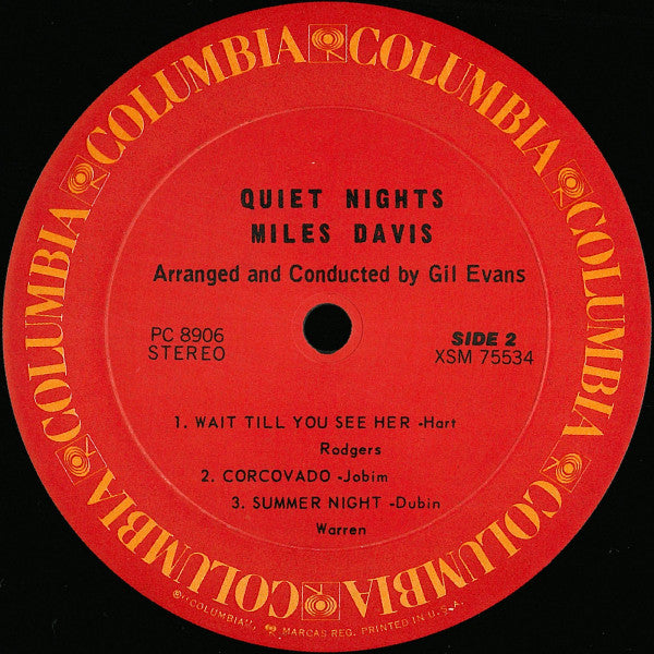 Miles Davis : Quiet Nights (LP, Album, RE)