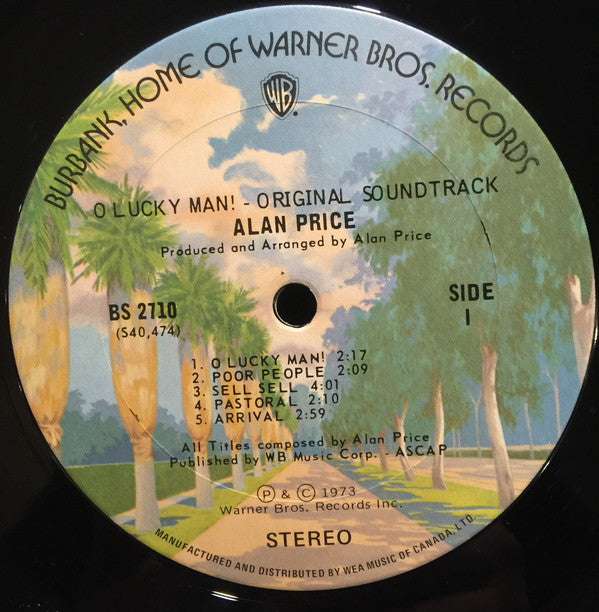 Alan Price : O Lucky Man! - Original Soundtrack (LP, Album, Gat)