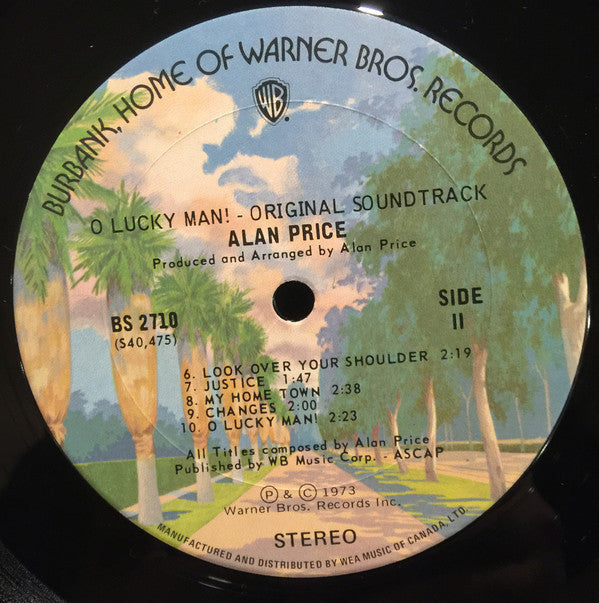 Alan Price : O Lucky Man! - Original Soundtrack (LP, Album, Gat)