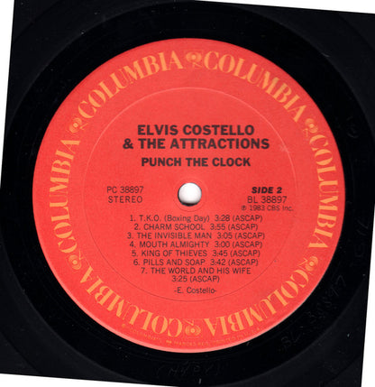 Elvis Costello & The Attractions : Punch The Clock (LP, Album)