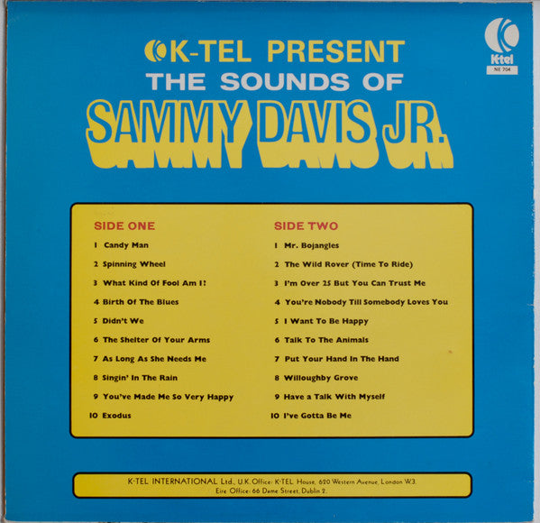 Sammy Davis Jr. : K-Tel Present The Sounds Of Sammy Davis Jr. (LP, Comp)