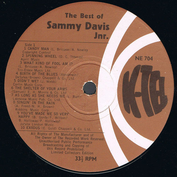 Sammy Davis Jr. : K-Tel Present The Sounds Of Sammy Davis Jr. (LP, Comp)