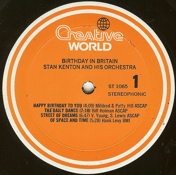 Stan Kenton And His Orchestra : Birthday In Britain (LP, Album)