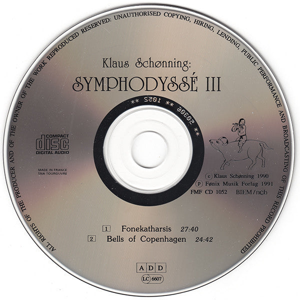 Klaus Schønning : Symphodyssé III (CD, Album)