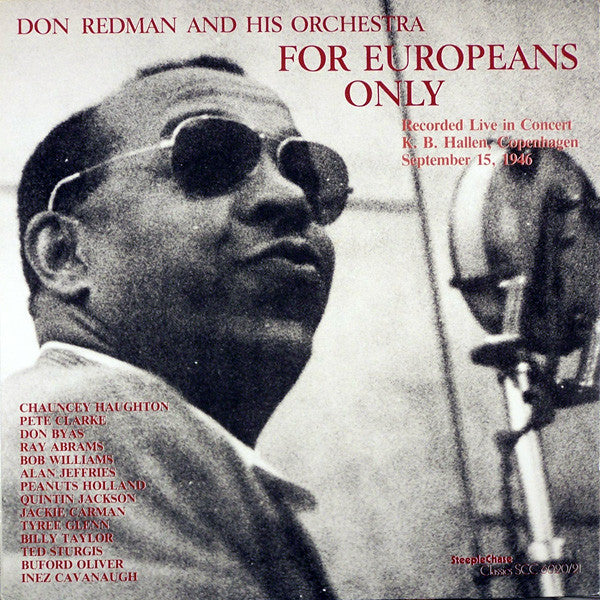 Don Redman And His Orchestra : For Europeans Only (2xLP, Album)