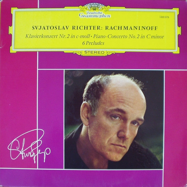 Sviatoslav Richter : Sergei Vasilyevich Rachmaninoff : Klavierkonzert Nr. 2 In C-moll • Piano-Concerto No. 2 In C Minor / 6 Preludes (LP)