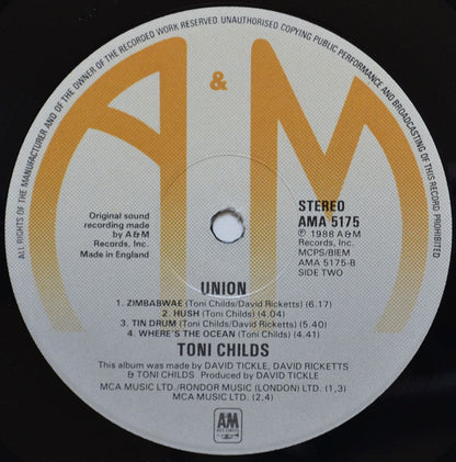 Toni Childs : Union (LP, Album)