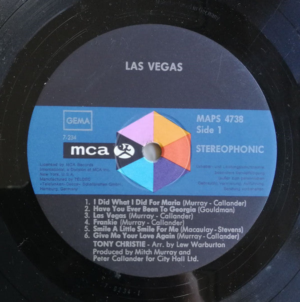 Tony Christie : Las Vegas (LP, Album, Hex)