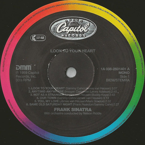 Frank Sinatra : Look To Your Heart (LP, Comp, Mono, RE)