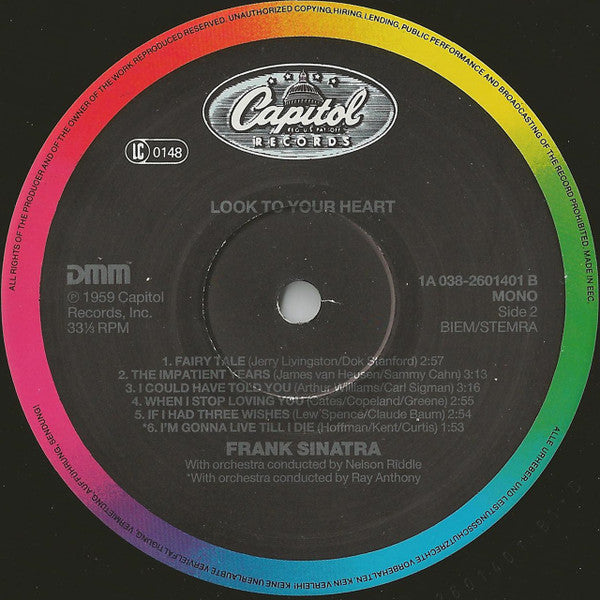 Frank Sinatra : Look To Your Heart (LP, Comp, Mono, RE)