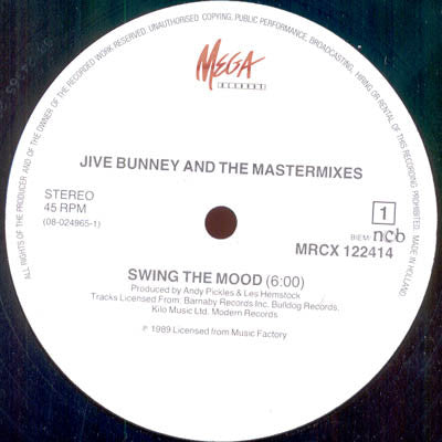 Jive Bunny And The Mastermixers : Swing The Mood (12")