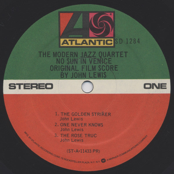 The Modern Jazz Quartet : The Modern Jazz Quartet Plays One Never Knows - Original Film Score For “No Sun In Venice” (LP, Album, RE)