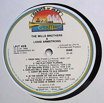 The Mills Brothers & Louis Armstrong : The Mills Brothers & Louis Armstrong (LP, Comp)