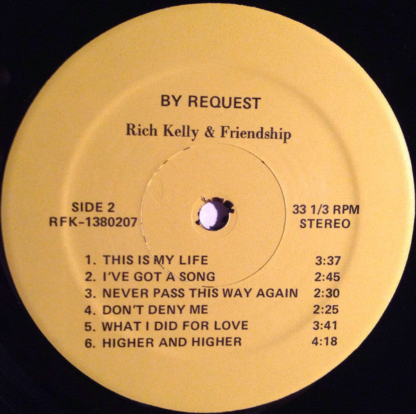 Rich Kelly & Friendship : ...By Request (LP, Album)