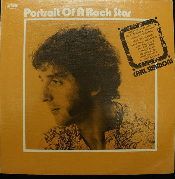 Carl Simmons (2) : Portrait Of A Rock Star (LP, Album)