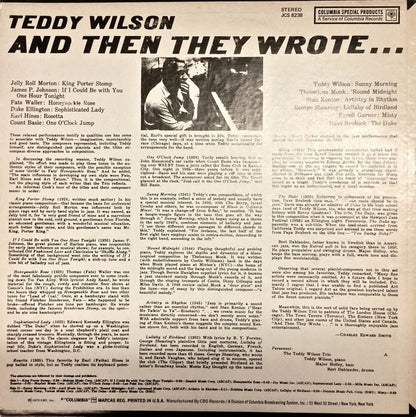 Teddy Wilson : And Then They Wrote (LP, Album, RE)