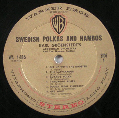 Karl Grönstedts Dragspelsorkester And Skansens Spelmanslag : Swedish Polkas And Hambos (LP)