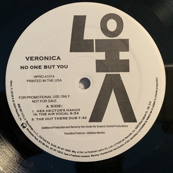 Veronica : No One But You (12", Promo)