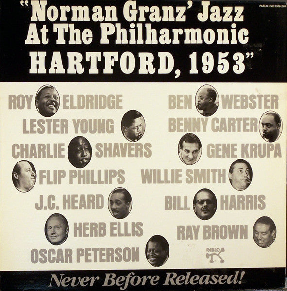 Various : Norman Granz' Jazz At The Philharmonic Hartford, 1953 (LP, Album)