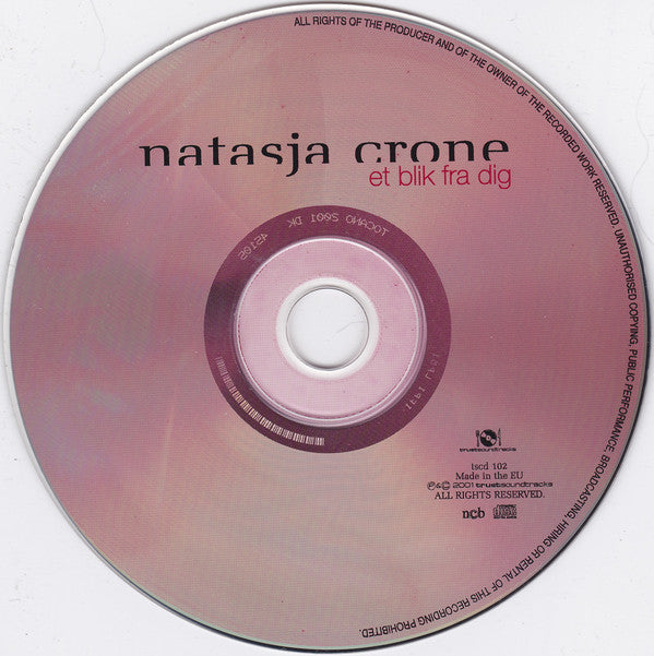 Natasja Crone Back : Et Blik Fra Dig (CD, Album)