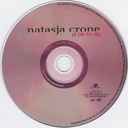 Natasja Crone Back : Et Blik Fra Dig (CD, Album)