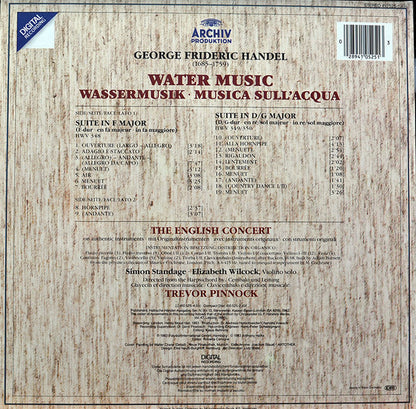 Georg Friedrich Händel - The English Concert ▪ Trevor Pinnock : Water Music (LP, Album)