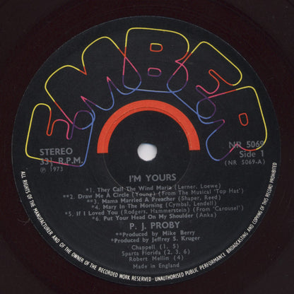 P.J. Proby : I'm Yours (LP, Album)