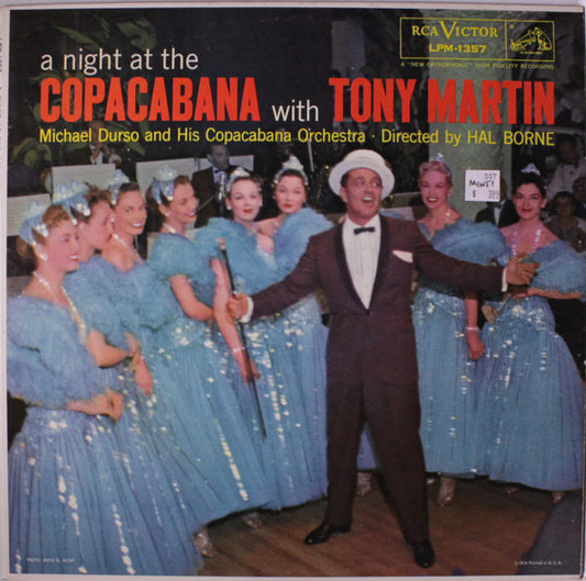 Tony Martin (3) : A Night At The Copacabana With Tony Martin (LP, Album, Mono)