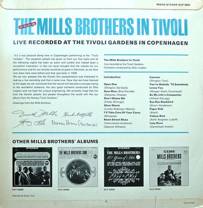 The Mills Brothers : The Mills Brothers In Tivoli (LP, Album)