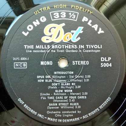 The Mills Brothers : The Mills Brothers In Tivoli (LP, Album)