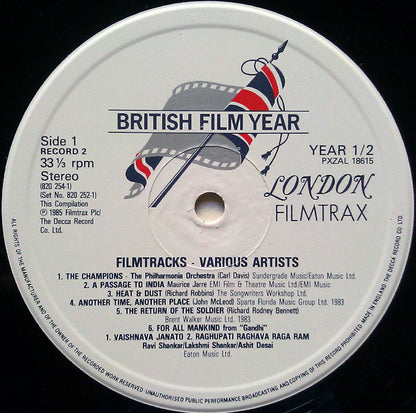 Various : Filmtracks - The Best Of British Film Music (2xLP, Comp)