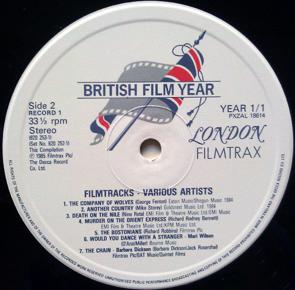 Various : Filmtracks - The Best Of British Film Music (2xLP, Comp)