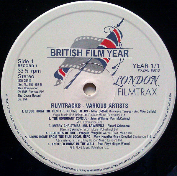 Various : Filmtracks - The Best Of British Film Music (2xLP, Comp)