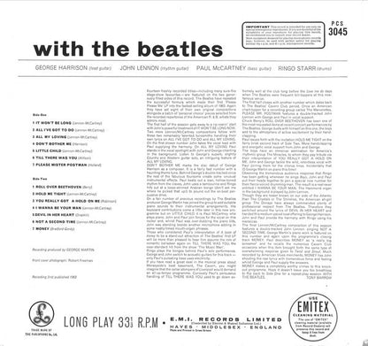 The Beatles : With The Beatles (LP, Album, RE, "Un)