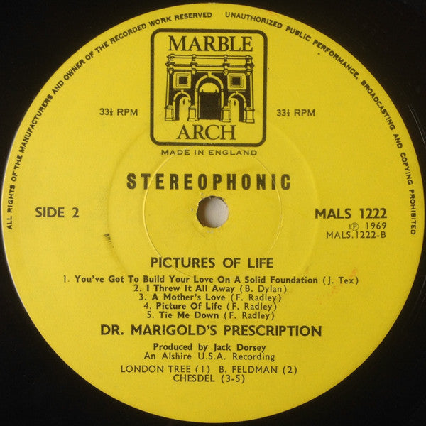 Dr. Marigold's Prescription : Pictures Of Life (LP, Album)