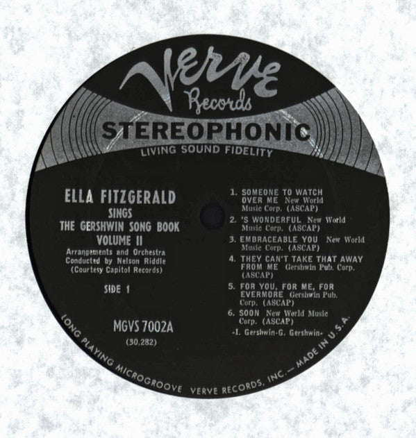 Ella Fitzgerald : Ella Fitzgerald Sings The Gershwin Song Book Vol. 2 (LP)