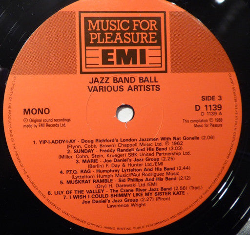 Various : Jazz Band Ball (2xLP, Comp, Mono)