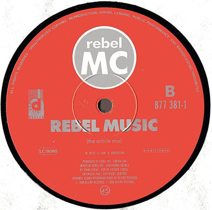 Rebel MC : Rebel Music (12")