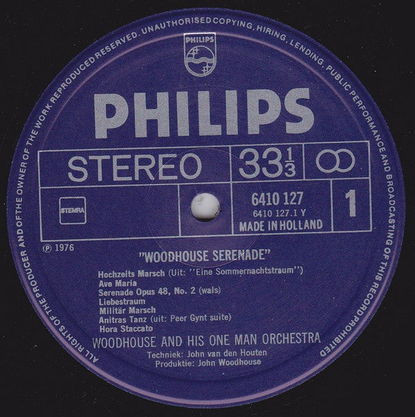 John Woodhouse : Woodhouse Serenade (LP)