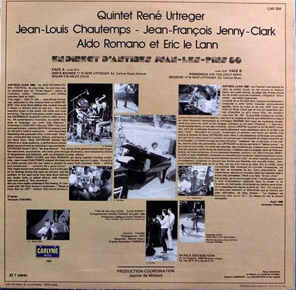 Quintet René Urtreger - Jean-Louis Chautemps, J.-F. Jenny-Clark, Aldo Romano Et Eric Le Lann : En Direct D'Antibes (LP, Album)